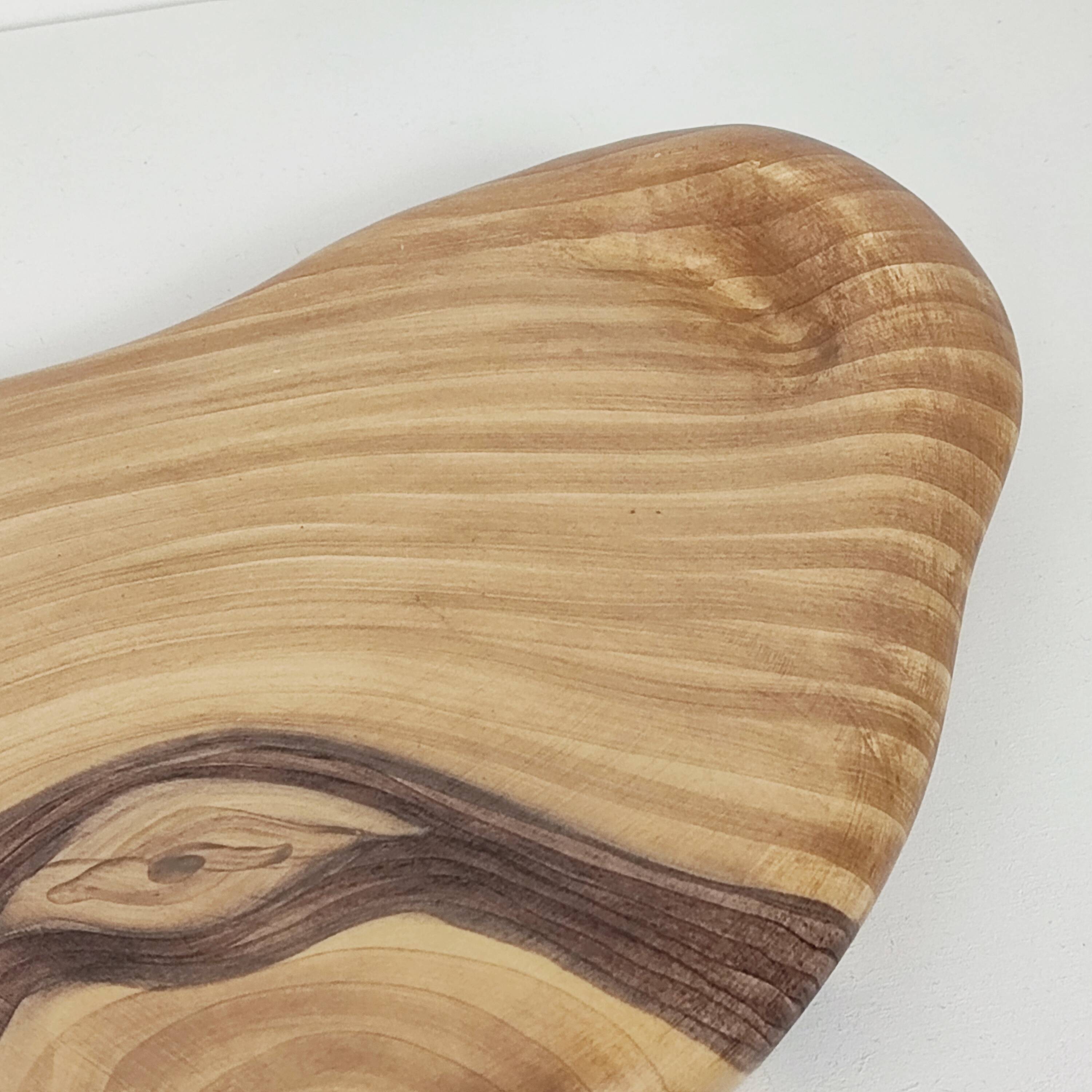 "Faux wood" dish Vallauris 60'