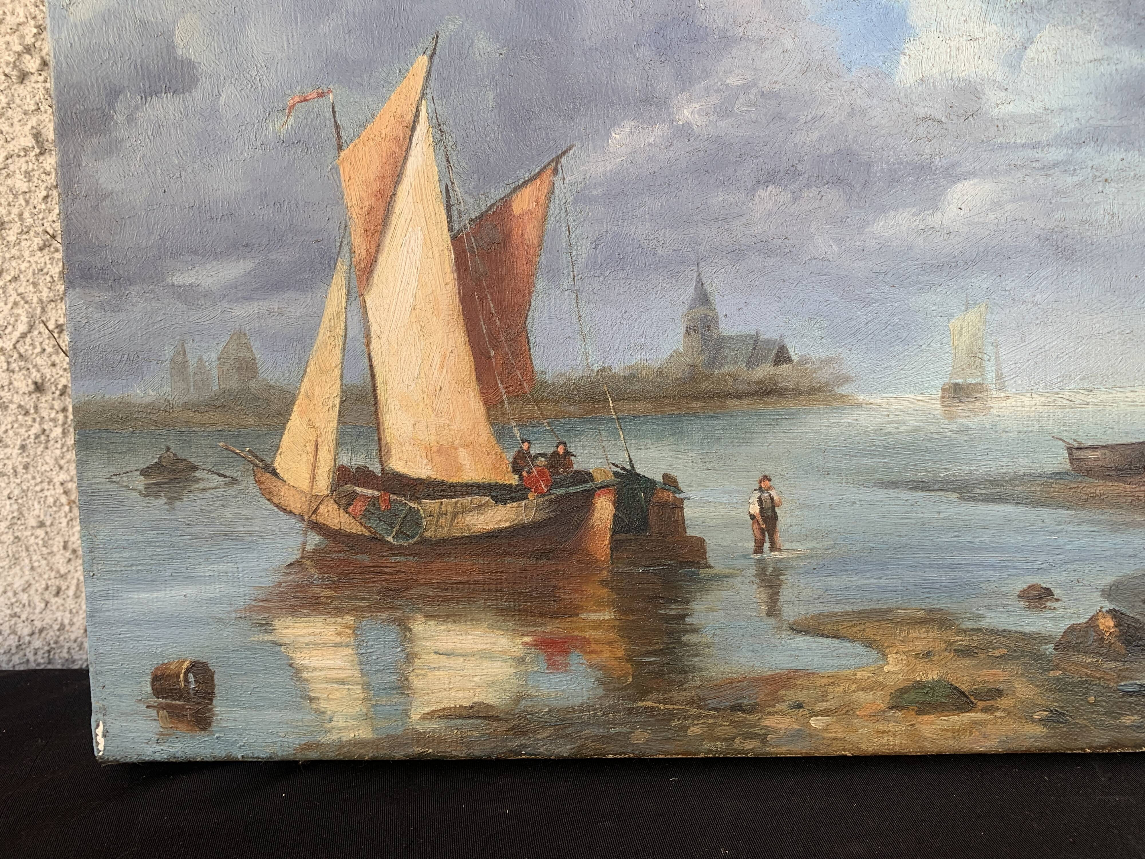 Beautiful painting Marine E. Guilleux