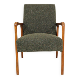 Vintage armchair avocado green granola Scandinavian design 1960