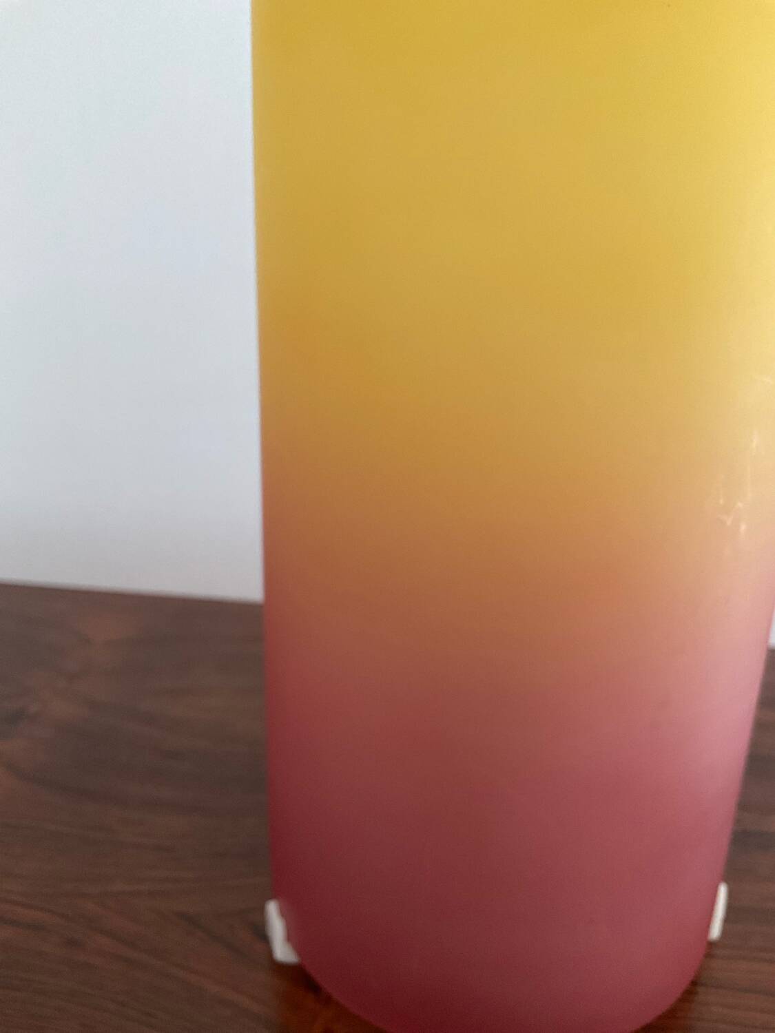 Vintage frosted glass cocktail lamp