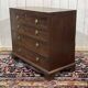 19th-century English mahogany commode