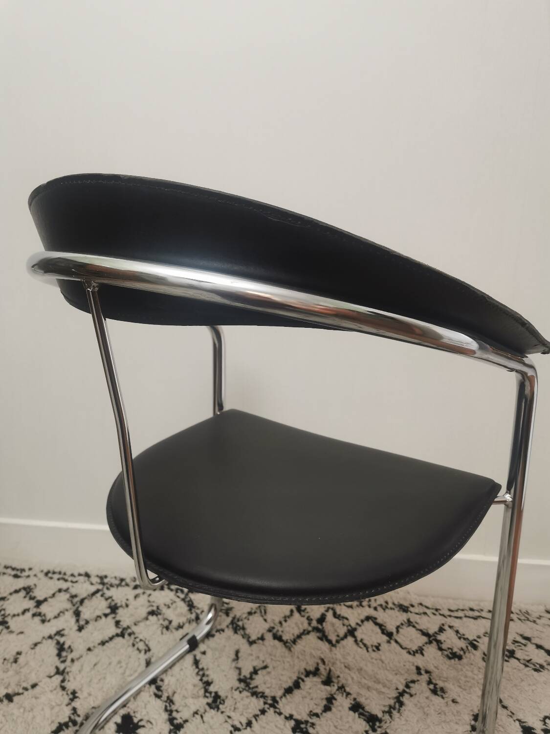 Canasta cantilever chair by Arrben chrome