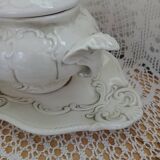 Antique porcelain soup tureen from Naples