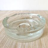 Cendrier vide poche en verre 80's