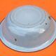 1940s basin, bowl glazed sheet metal gray with brown edging