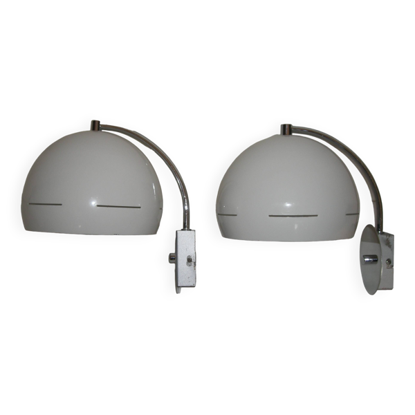 Paire d'appliques arco des années 70