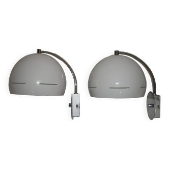 Pair of arco wall lights from the 70s