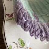 Longchamp asparagus dish in ironstone and slipware, 1900