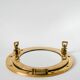 Porthole mirror in gilded brass, 1950