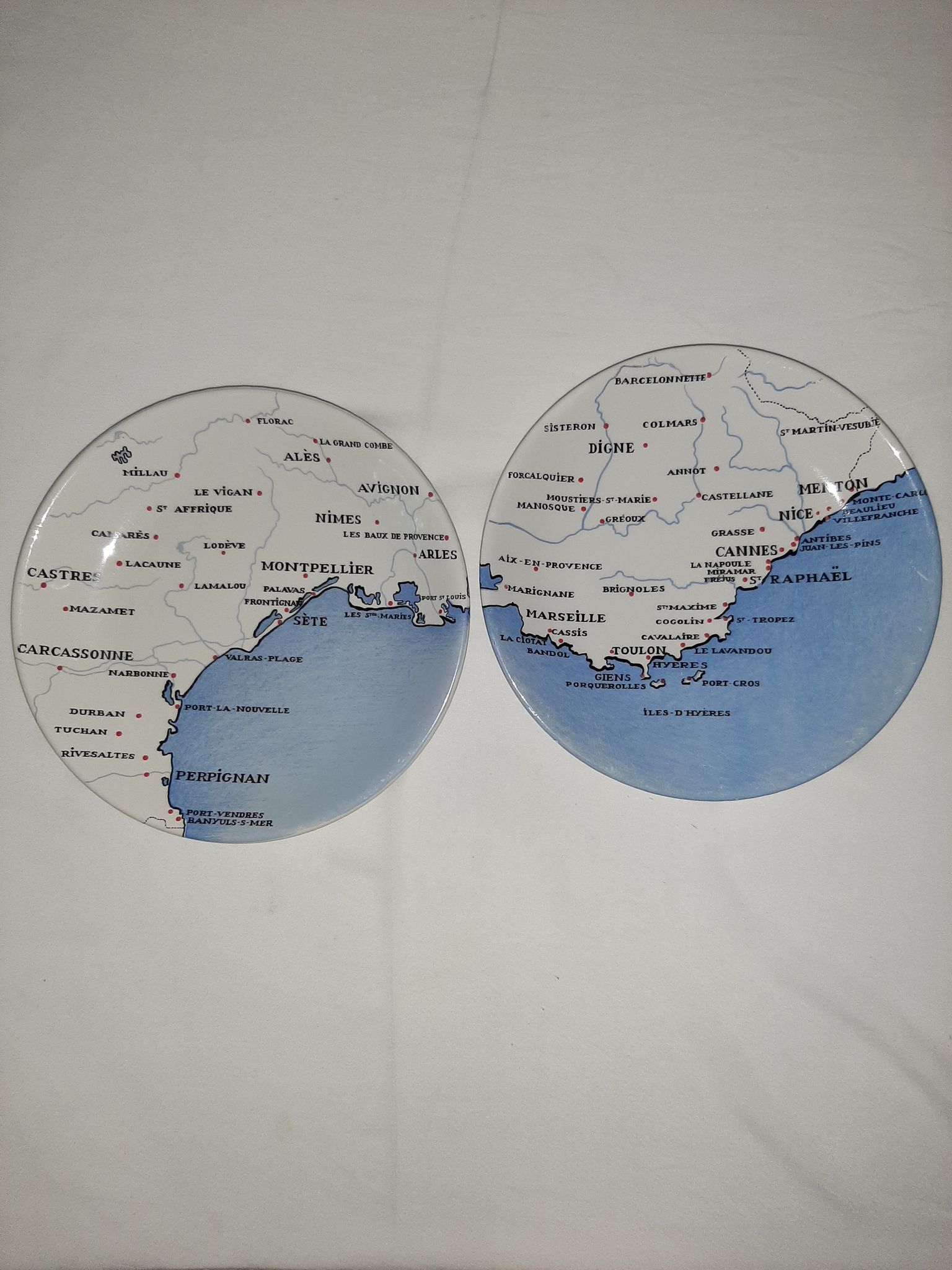 Plates Côtes de France Primavera Colette Gueden KG Lunéville