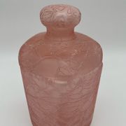 Pink vintage cotton pot in cracked glass paste Marcel Franck