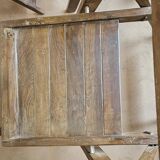 Set of 6 folding teak cinema chairs