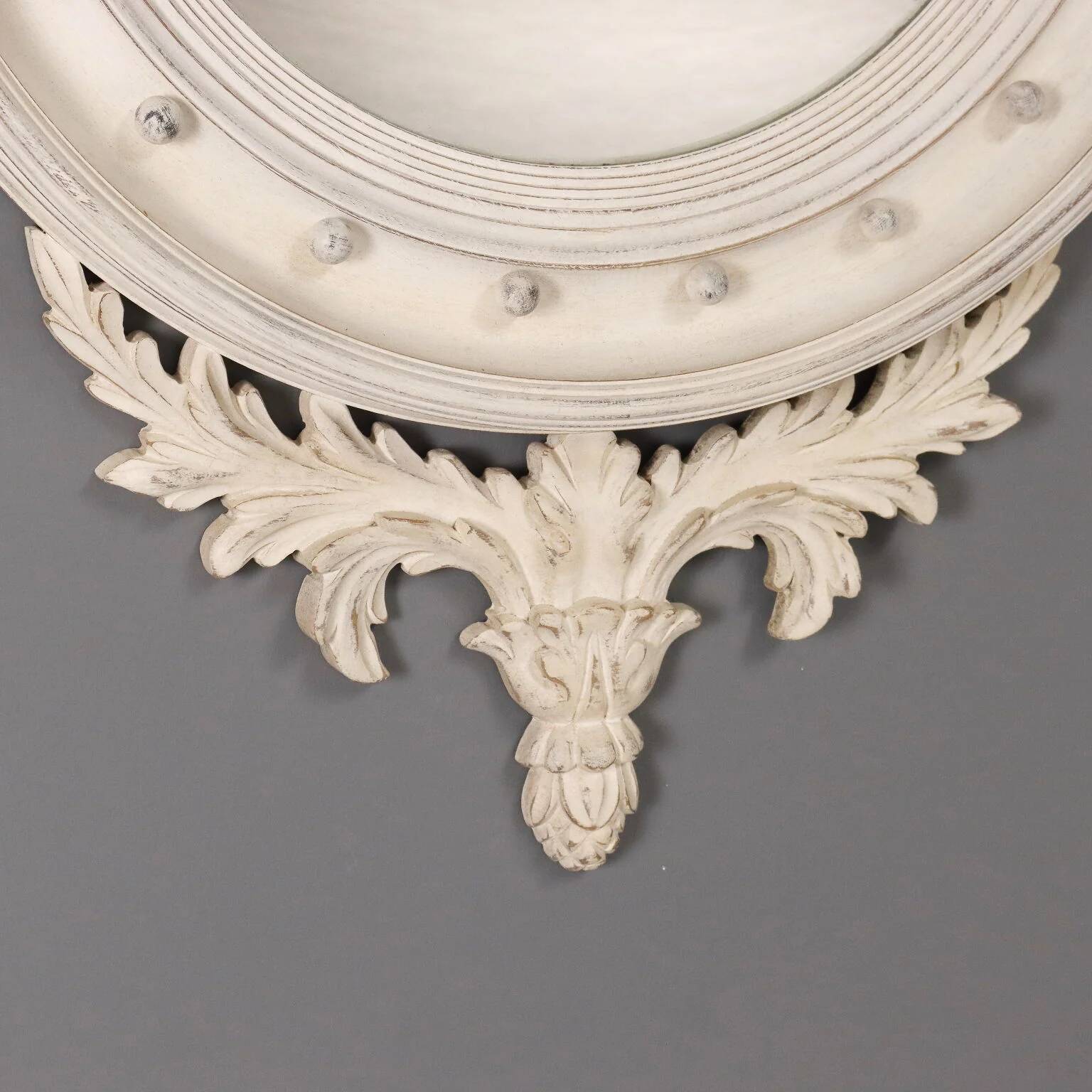 Antique Regency mirror in gilded wood, Italy, early 20th century.