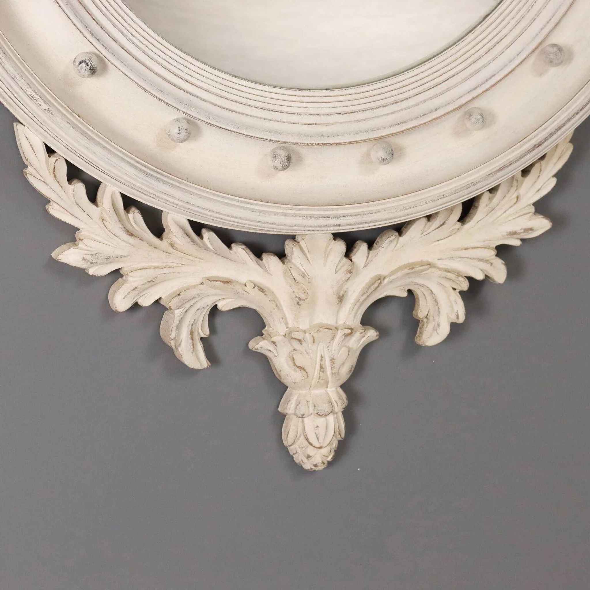 Antique Regency mirror in gilded wood, Italy, early 20th century.