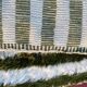 Tapis en laine pure marocaine vert et blanc taille 140 x 260 cm