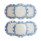 Set of 6 Sarreguemines Cornouailles soup plates