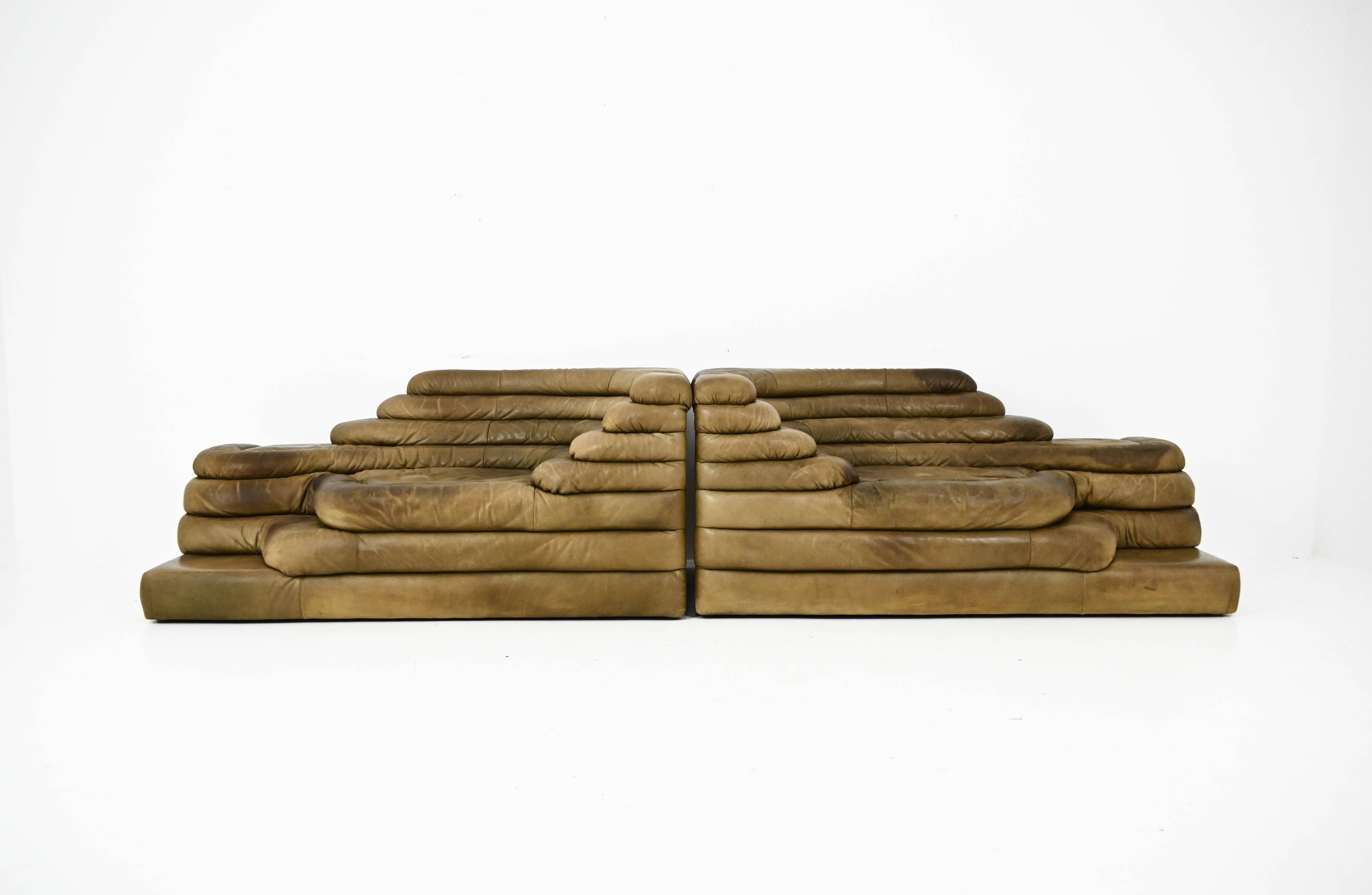 DS-1025 sofa Terrazza by Ubald Klug for De Sede, 1970s