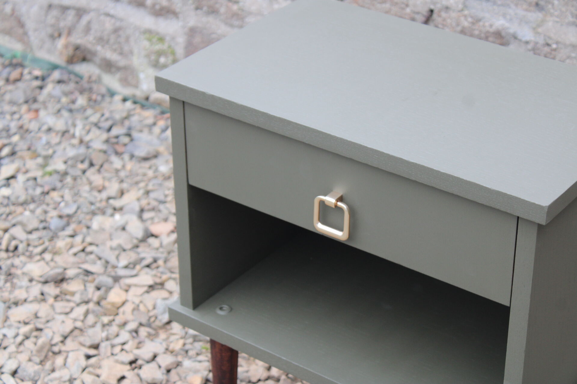 Vintage Scandinavian style bedside table