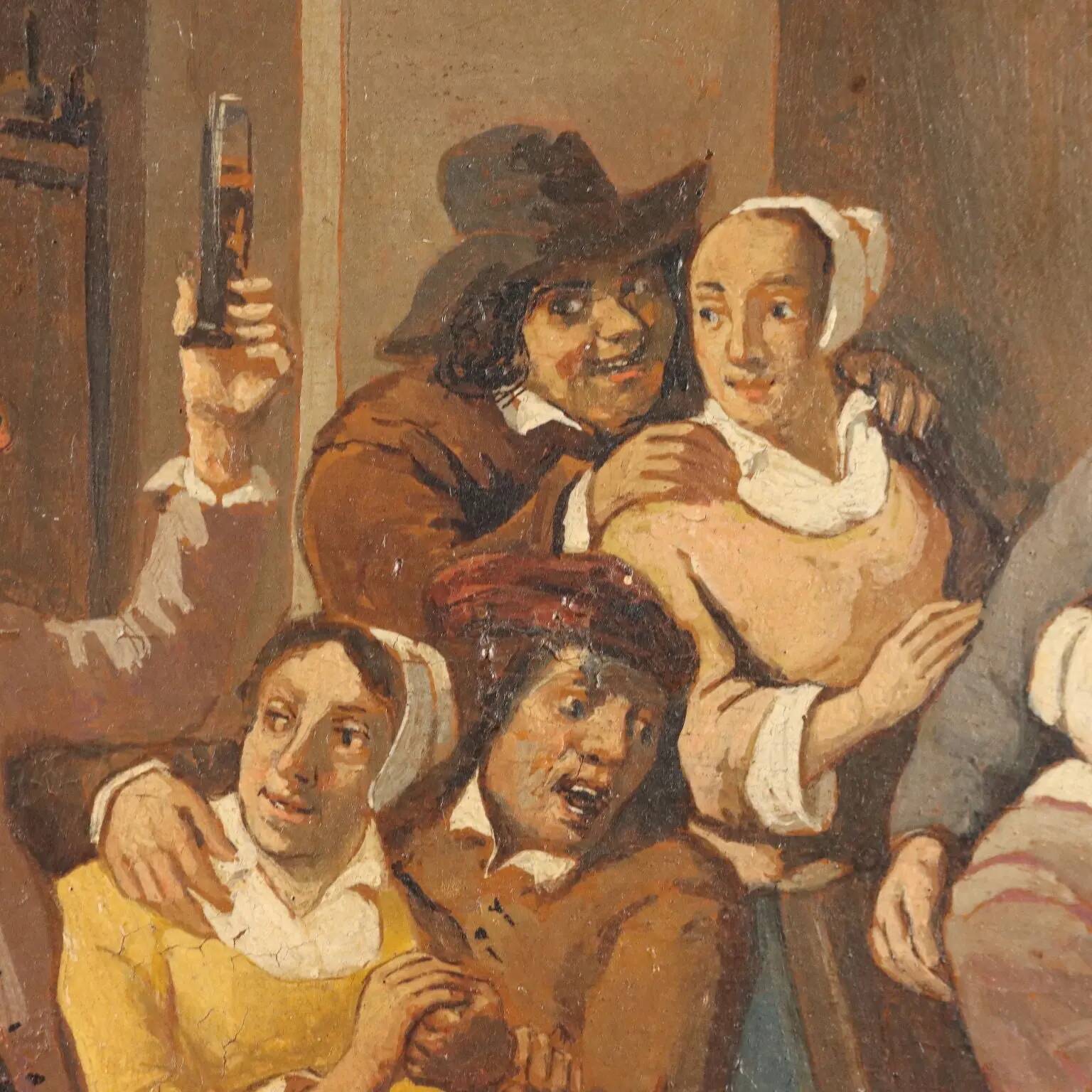 Table "Twelfth Night the King Drinks" copy after David Teniers "800"