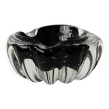 Cendrier en verre à bulles de cristal Walter Johansson, pour Orrefors, Suède, années 1960