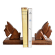 Vintage carved wooden bookends – Scottish Terrier dogs