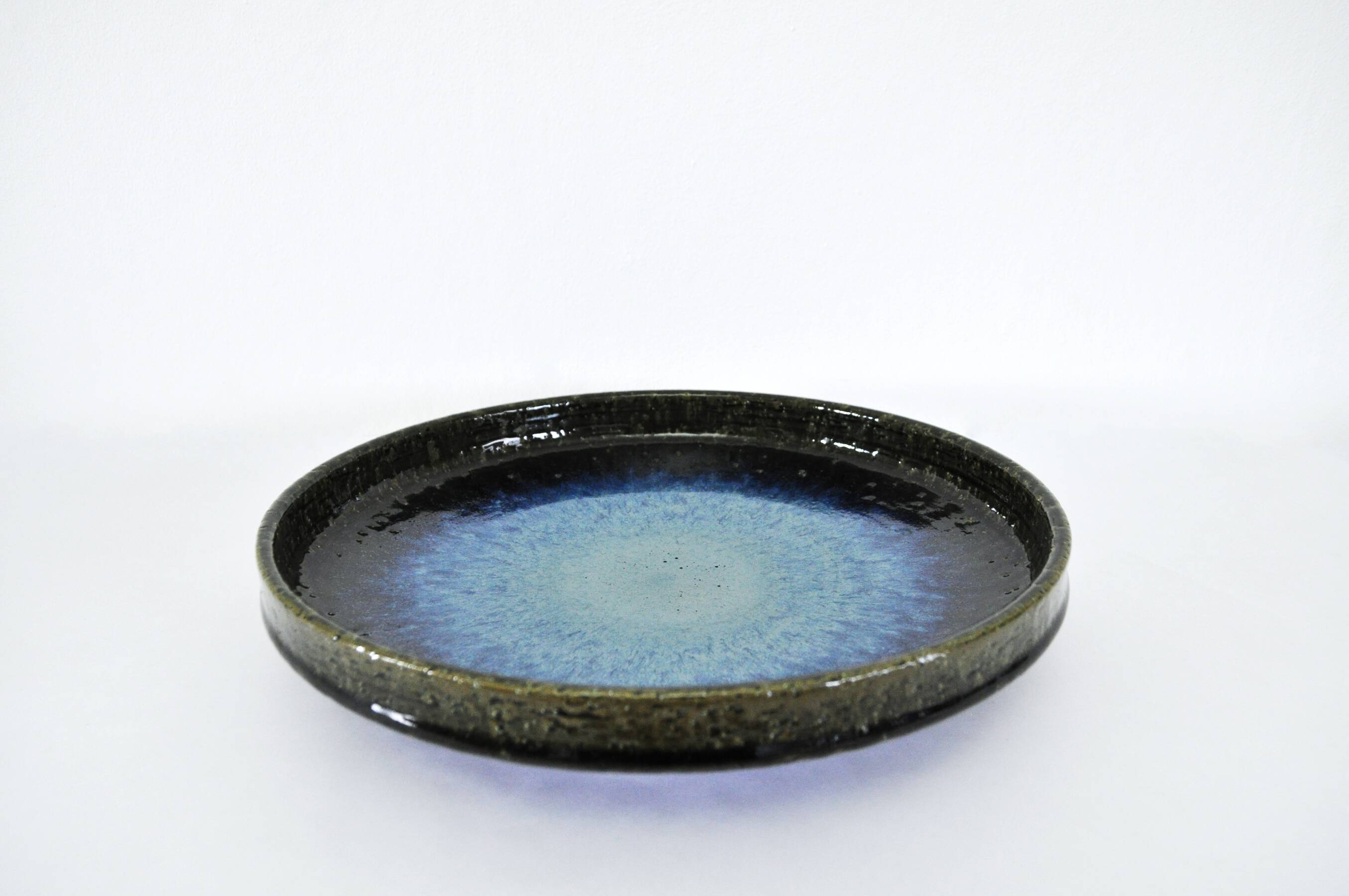 Large ceramic charger by Per Linnemann-Schmidt for Palshus, 1960s