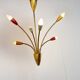 Mid century brass italian chandelier, 1960s