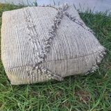 Moroccan carpet pouf