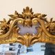 Large rectangular antique Louis XVI mirror for tabletop use.