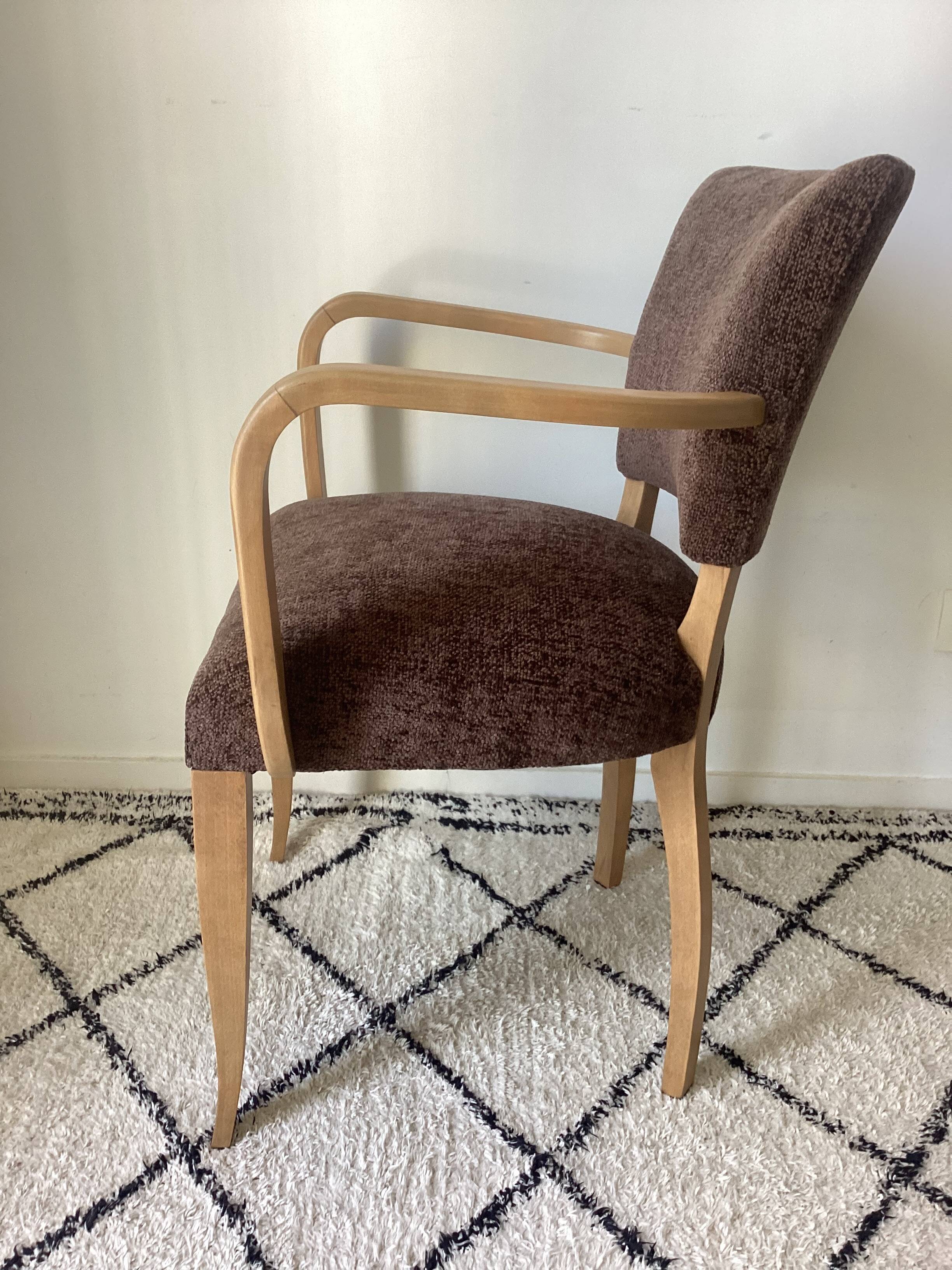 Fully restored bridge armchair