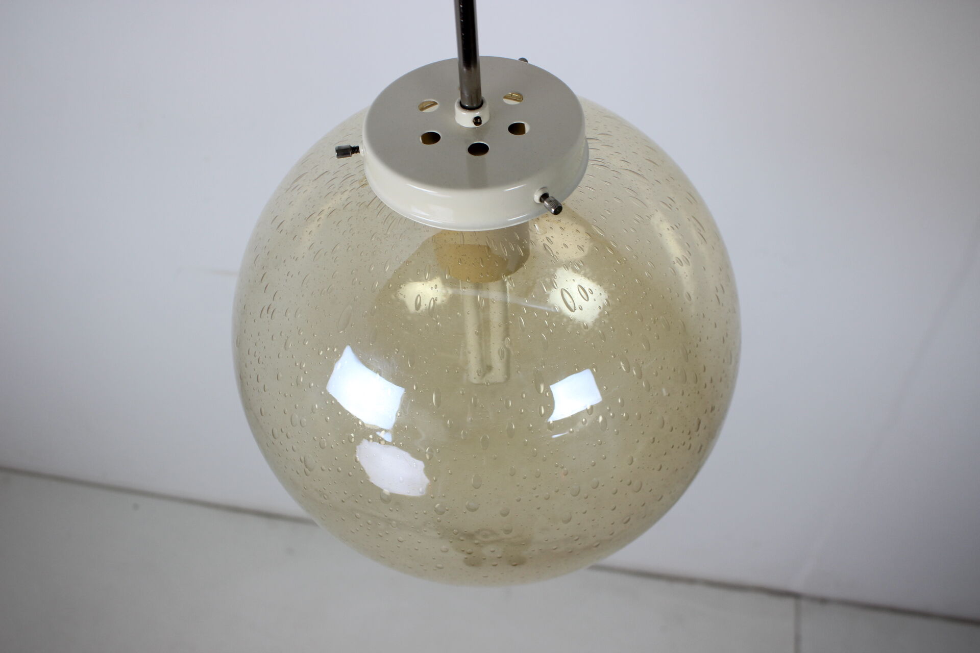 Mid-Century Glass Pendant Czechoslovakia, 1982, Up to 10 Pieces