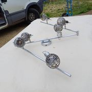 Vintage Chrome Pendant Light