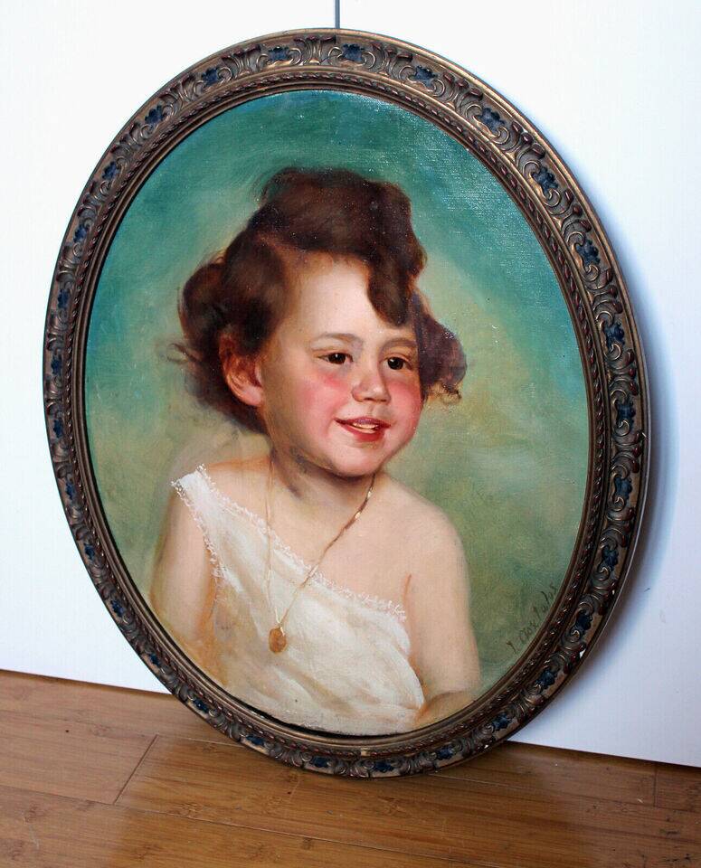 Portrait d'enfant, 1820, Huile sur toile, Encadrée