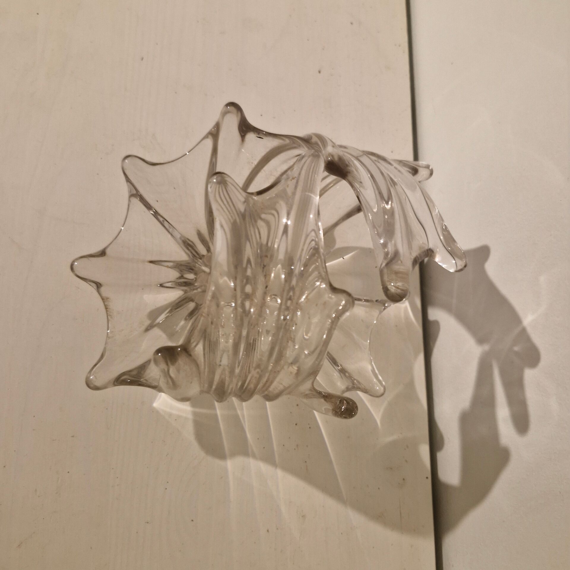 Coupe vintage  en verre epais et cristal