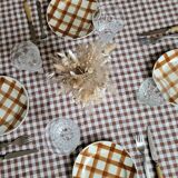 La Redoute x Selency lot de 4 assiettes dessert marron