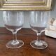 set of 2 antique needle-engraved glasses