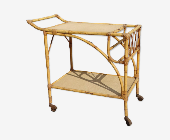 Chariot desserte en bambou