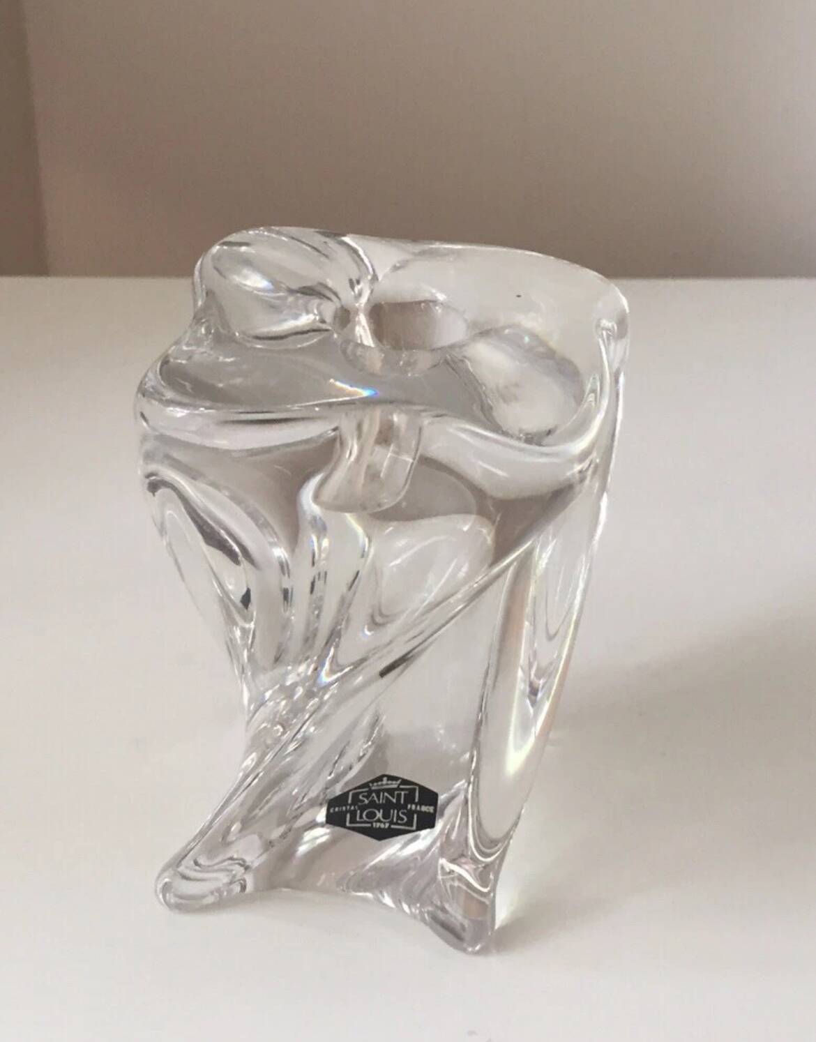 Modern Saint Louis crystal candlestick