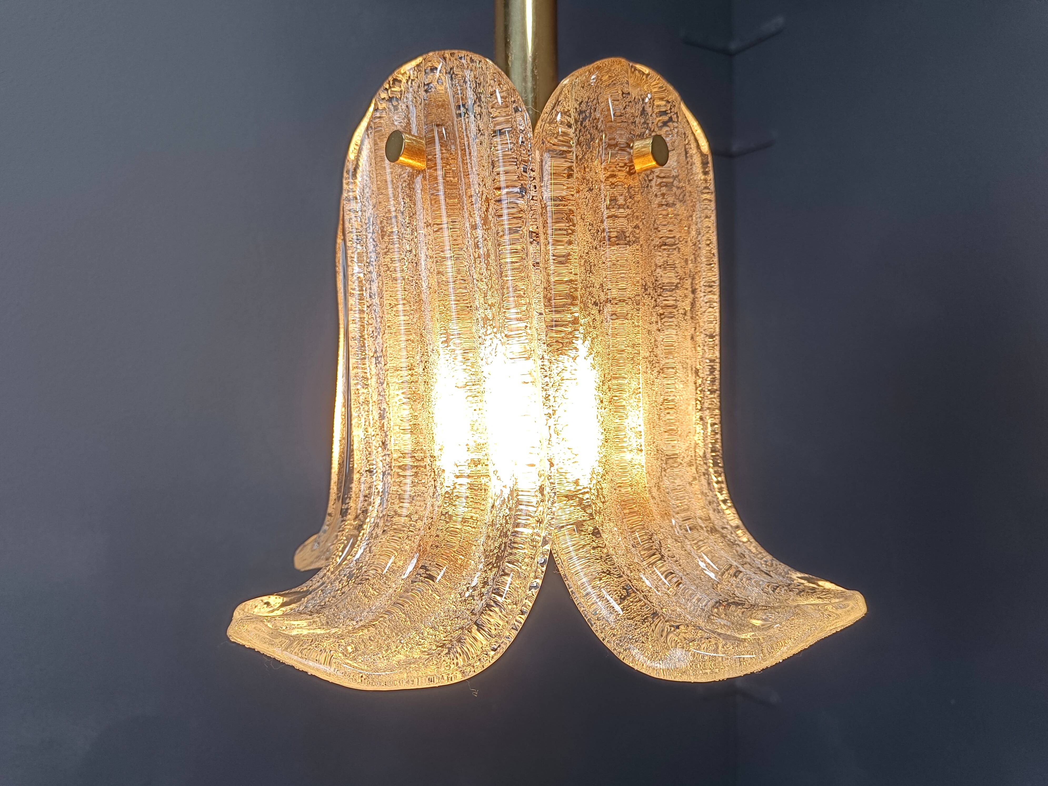 Vintage pendant light by Glashutte limburg, 1960s