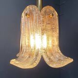 Vintage pendant light by Glashutte limburg, 1960s