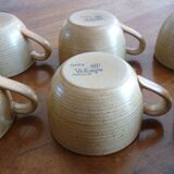 6 tasses  Grès CNP Village