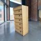 Vintage wooden shoe cabinet / drop-leaf cabinet