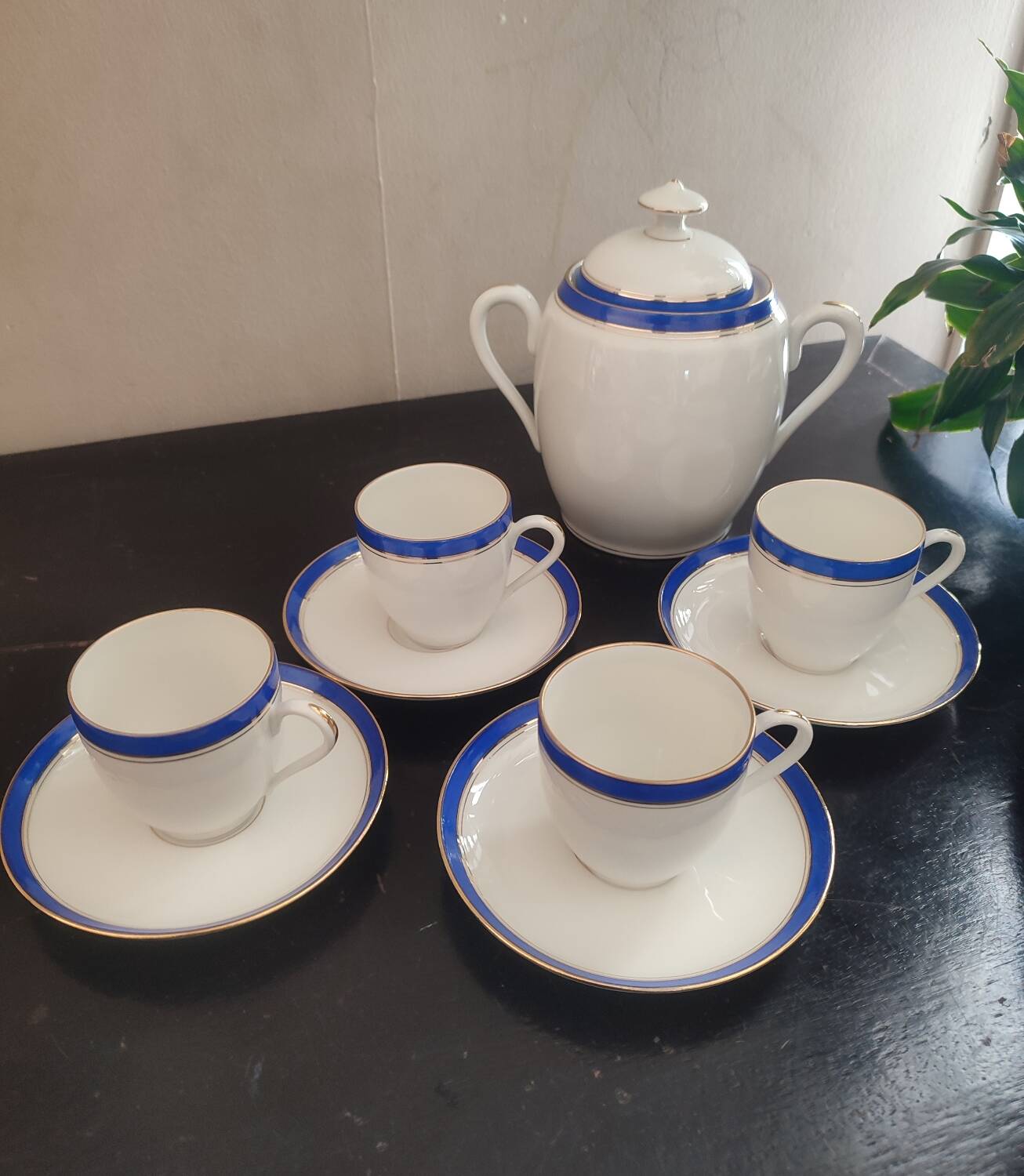 Limoges Porcelain coffee service 4 cups