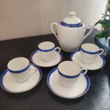 Service à café Porcelaine de Limoges 4 tasses