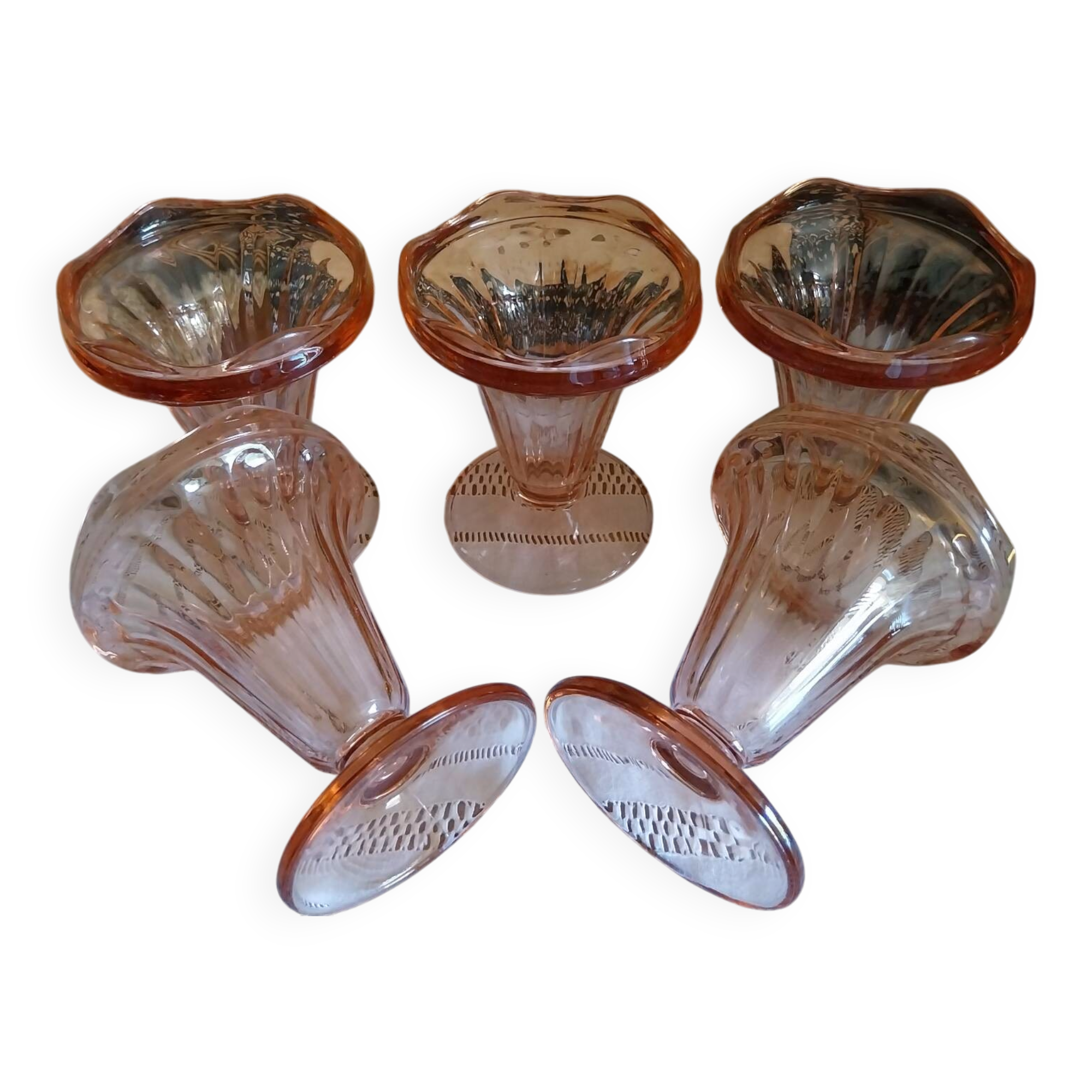 Luminarc dessert bowls, Roseline vintage