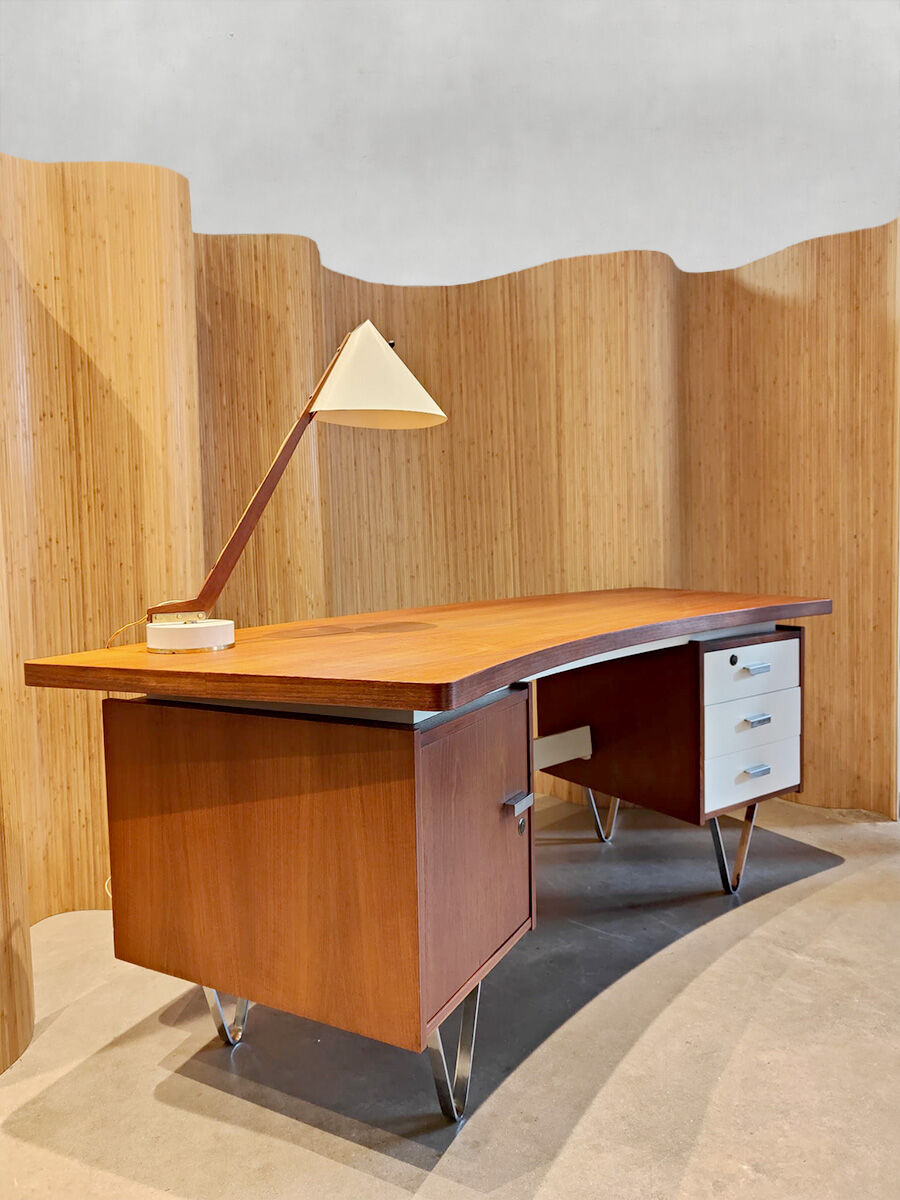 Bureau d’écriture de design néerlandais vintage 'Boomerang'