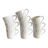 Tasses café expresso en porcelaine Limoges Haviland