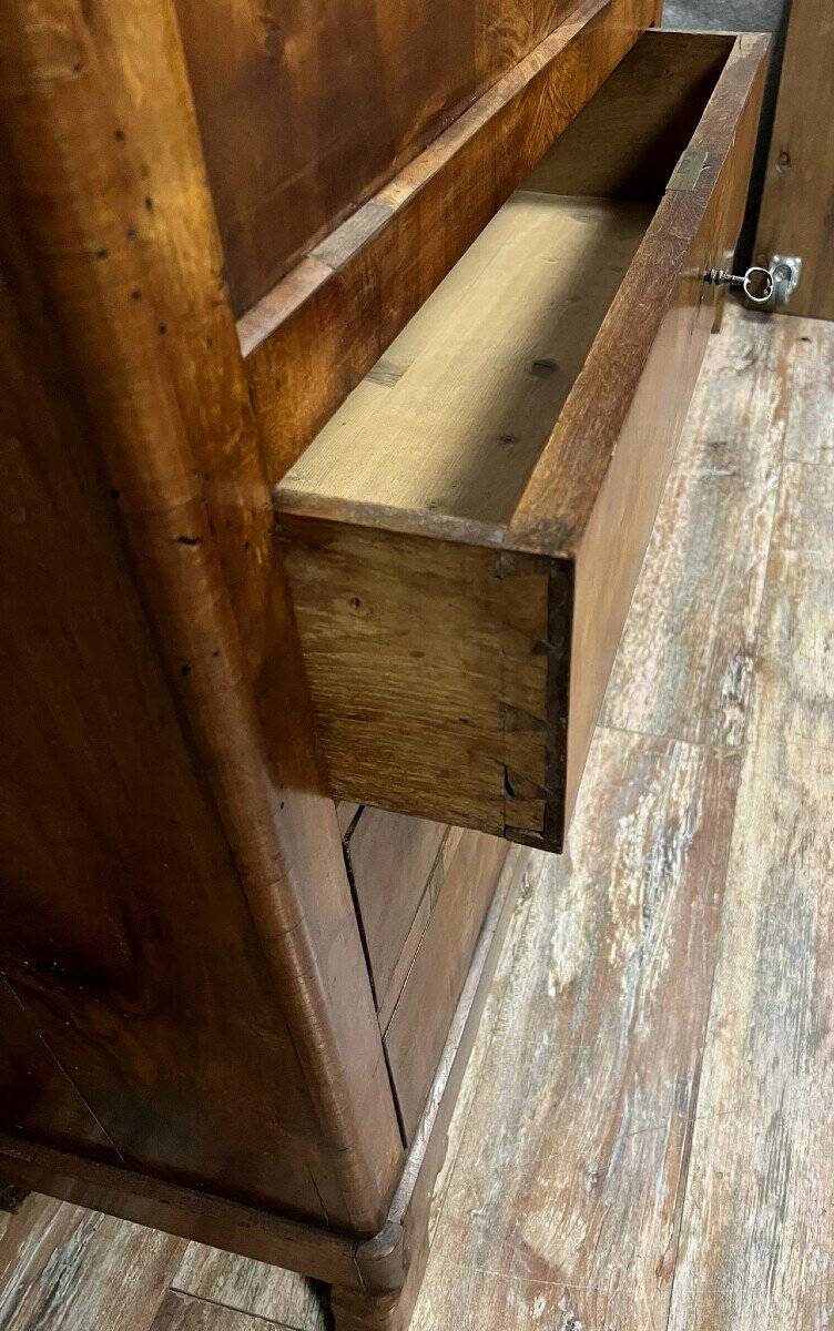 Louis Philippe period mahogany ogee desk circa 1830