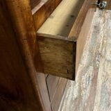 Louis Philippe period mahogany ogee desk circa 1830