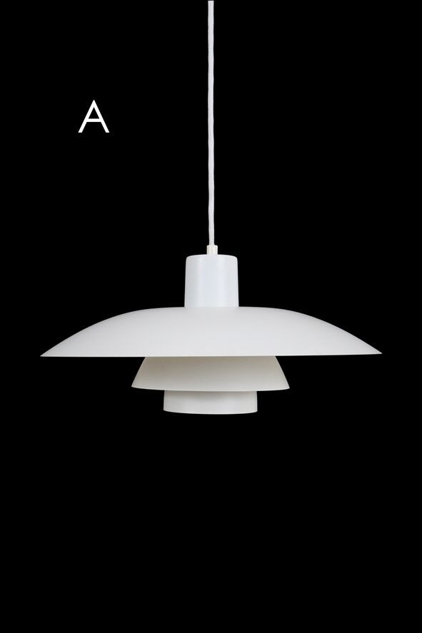Louis Poulsen / Poul Henningsen “PH 4-3” pendant lamp / Mid-century Danish modern design / 1970s